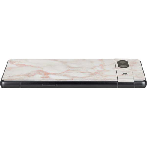 Rose Gold Marble Google Pixel 7a Skin